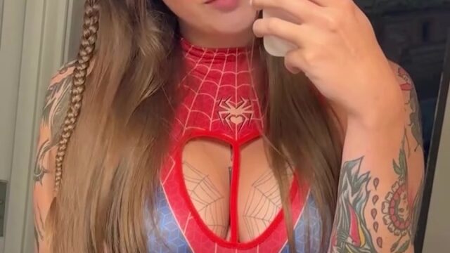 Sarah Marie / Sarah.mariee Onlyfans nude spiderman cosplay!!!